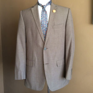 *DONATED* Alfani Brown Print SLIM FIT Blazer, 42L